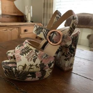 ASOS~ Floral Platform Shoes~Sz US/8~UK/7~EU/40